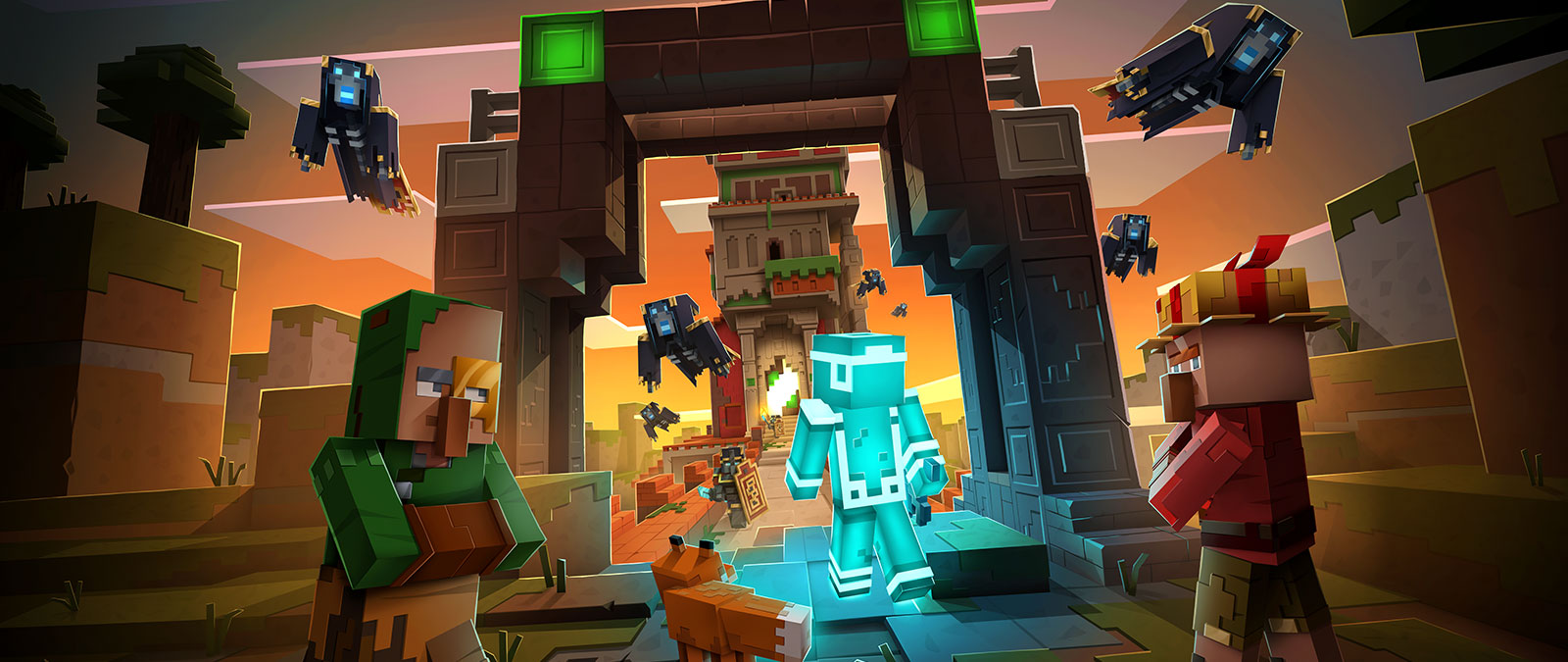 minecraft dungeons to przygodowa gra rpg dostępna na konsoli xbox minecraft dungeons świetnie działa na konsoli xbox
