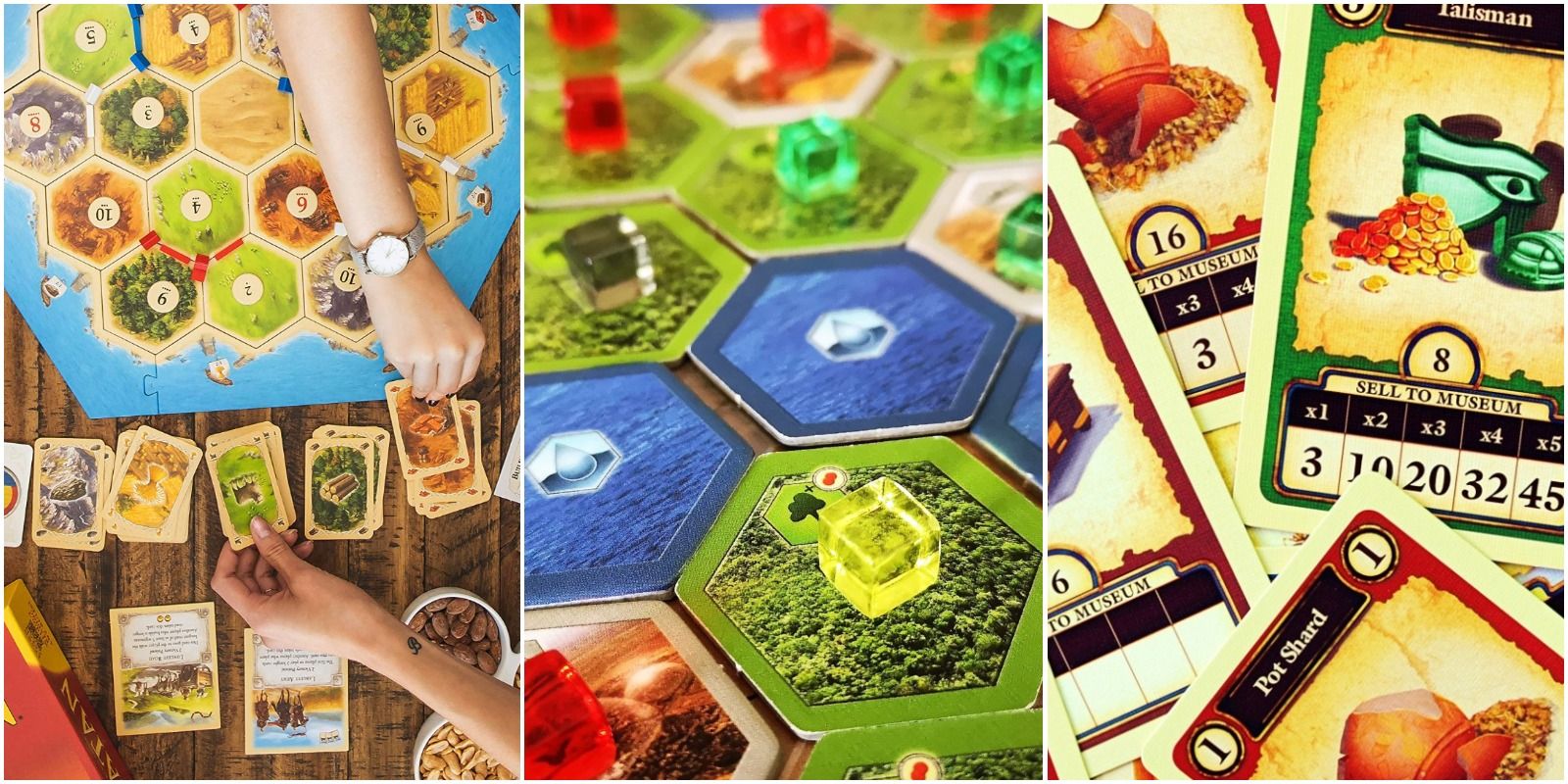 Kafelki Carcassonne z zamkami kafelki Carcassonne z zamkami, drogami i mnichami na stole
