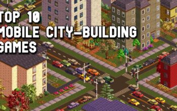 Widok z lotu ptaka na ogromne miasto z drapaczami chmur drogami i zielonymi parkami