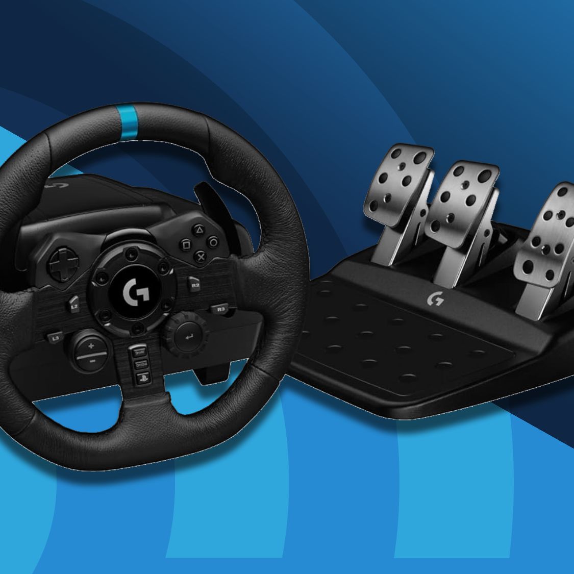 kobieta trzymająca kierownicę Logitech G923 z ekranem Need for Speed Unbound