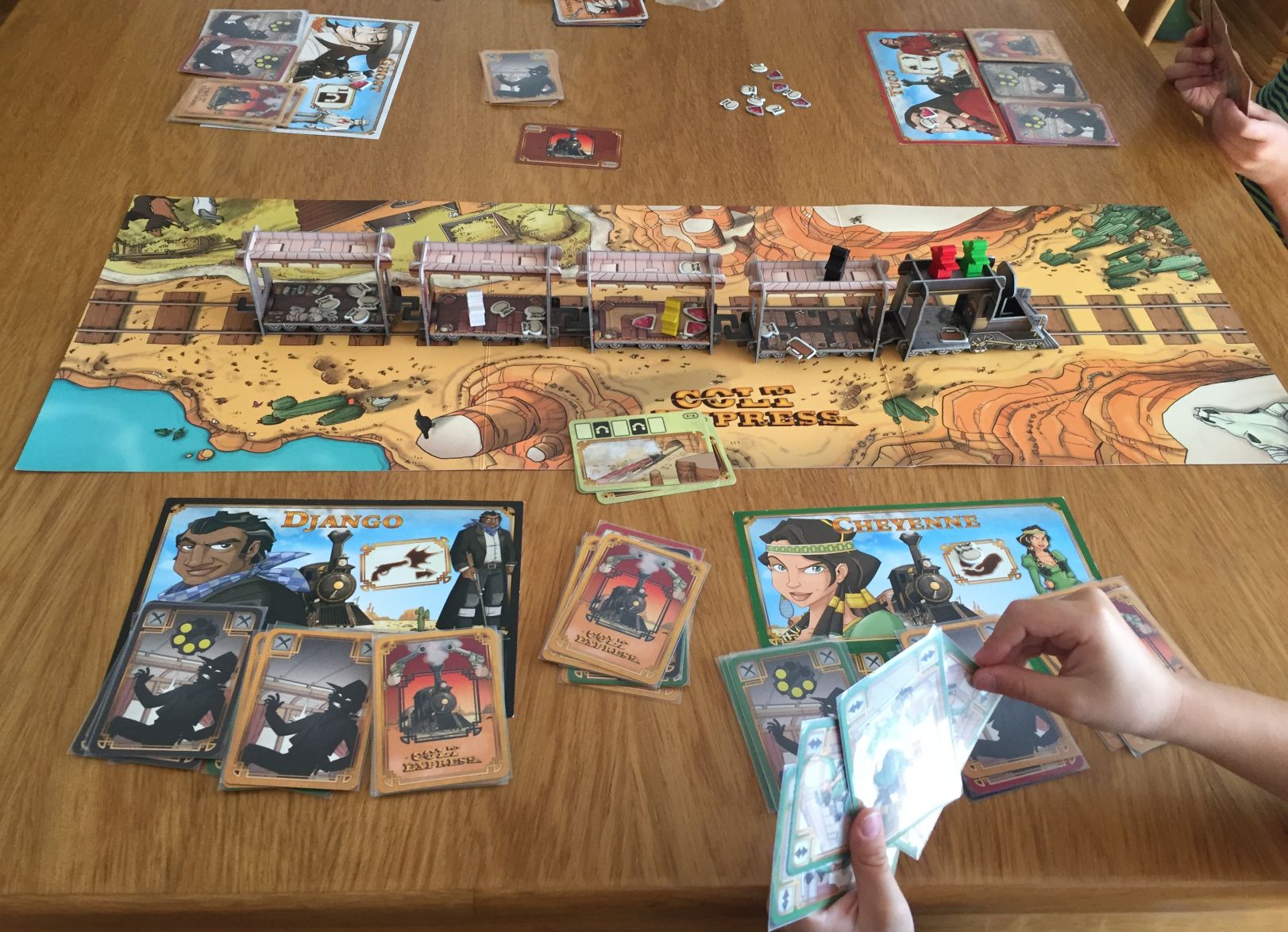 plansza Steam z siatką miast torów i akcje graczy